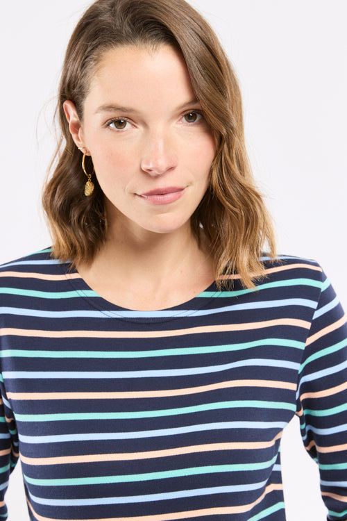 Tricolor striped shirt - thick cotton - Armor-lux - 2