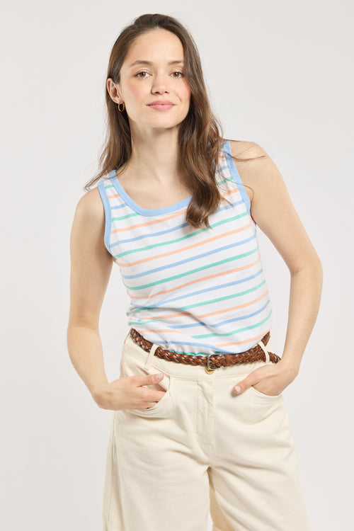 Striped tank top - lightweight cotton - Armor-lux - 1