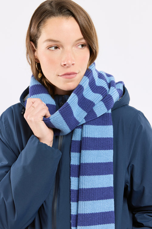 Écharpe rayée - coton et laine - Armor-lux - 2