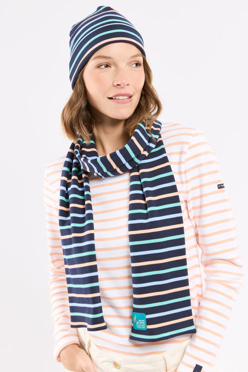 Striped scarf - thick cotton - Armor-lux - 1