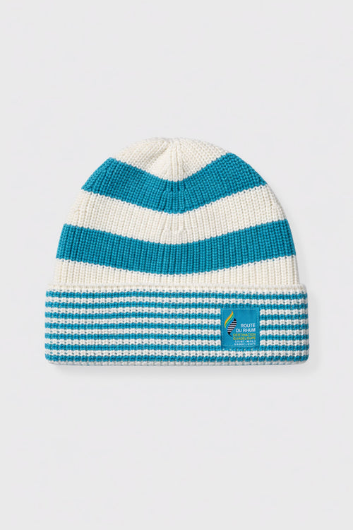 Bonnet rayé - coton et laine mérinos - Armor-lux - 1