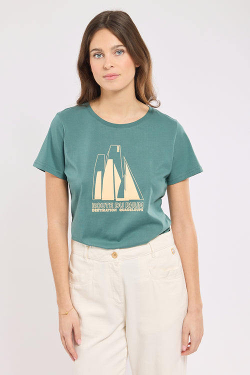 T-shirt sérigraphié - Route du Rhum - Destination Guadeloupe - Armor-lux - 1