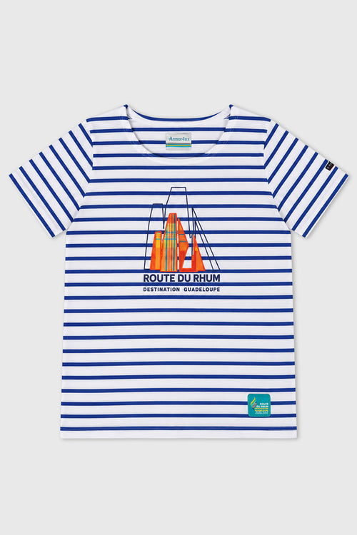 Screen-printed Breton Top - lightweight cotton - Armor-lux - 1