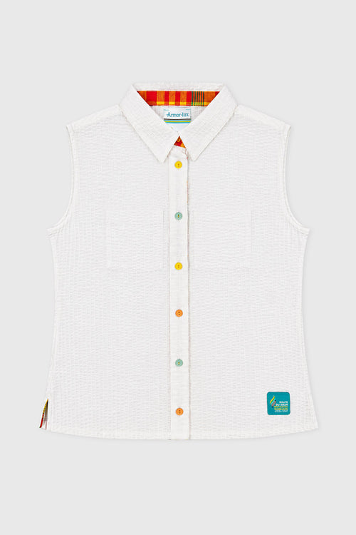 Sleeveless Blouse - cotton - Armor-lux - 1