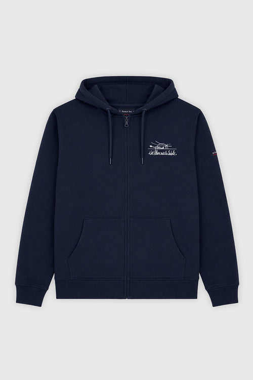 Zip-up sweatshirt - Un Violon sur le Sable - Armor-lux - 1