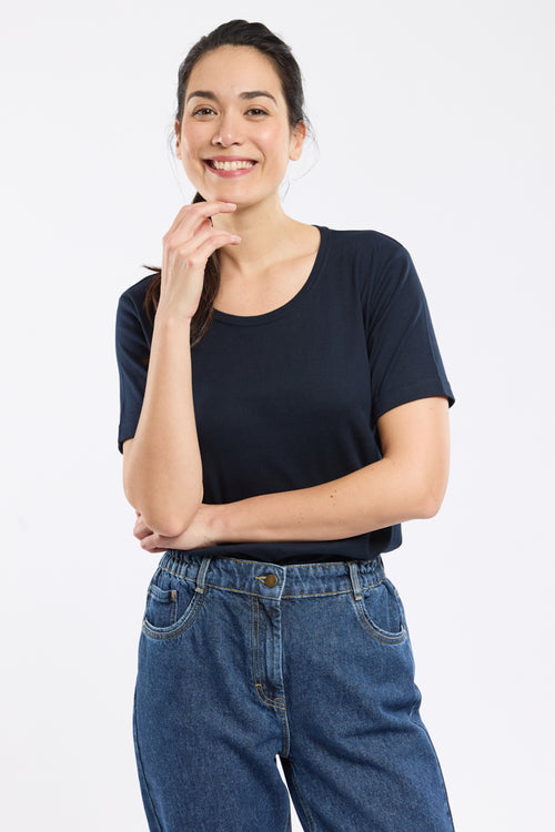 T-shirt uni - coton léger - Armor-lux - 1